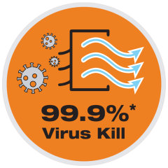 Elimina virus e batteri