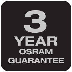 3 años de garantía de OSRAM