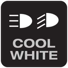 Temperatura de cor Branco Frio de 6000&nbsp;K