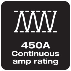 450A Continuous amp rating