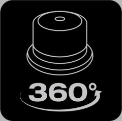 360&#176; LED rotating beacon light
