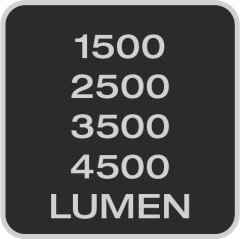 1500 to 4500 Lumens