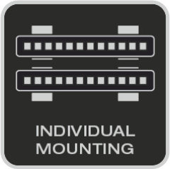 For individual mounting