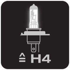 A hagyományos H4-es távolsági és tompított fényszóró kompakt LED-es helyettesítője