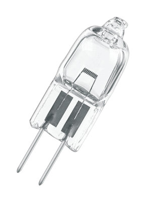 Low-voltage halogen lamps without reflector