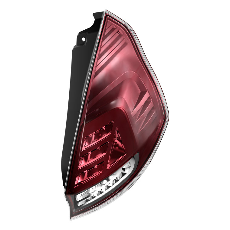 LED Lightbar Design Rückleuchten für Ford Fiesta MK7 12-16 rauch