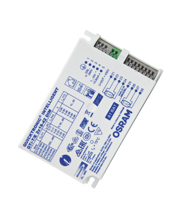 OSRAM QTI elektronisches Vorschaltgerät EVG T8 Leuchtstofflampe Touch & DALI