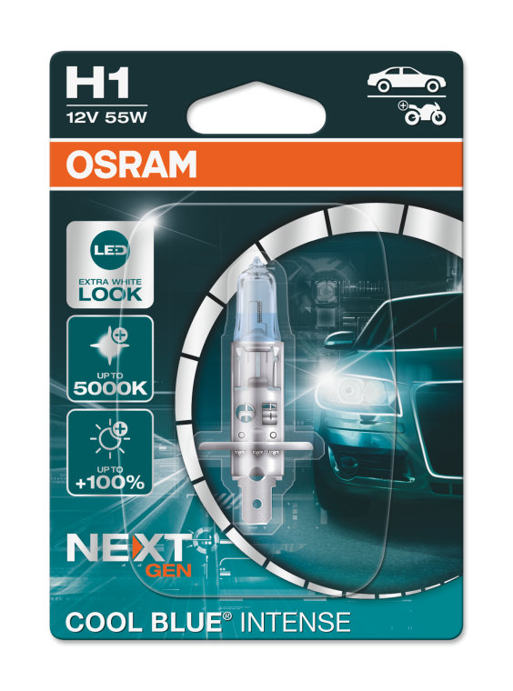 OSRAM H1 Halogen Glühlampe 12V 55W P14.5s E1 Prüfzeichen