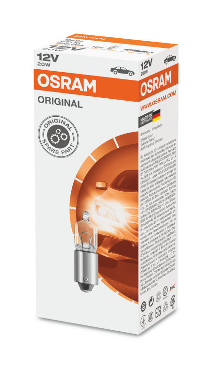 Set of 10 Osram 64115.0 Original Miniwatt Lamps 
