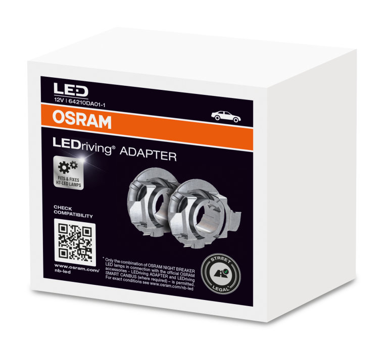  OSRAM LEDriving Adapter 64210DA01-1 Night Breaker H7