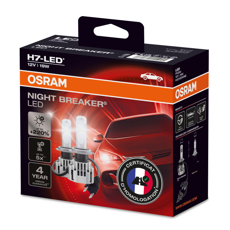 Adaptateur OSRAM pour Night Breaker H7- LED LEDCAP06 Design (lampe de  voiture)
