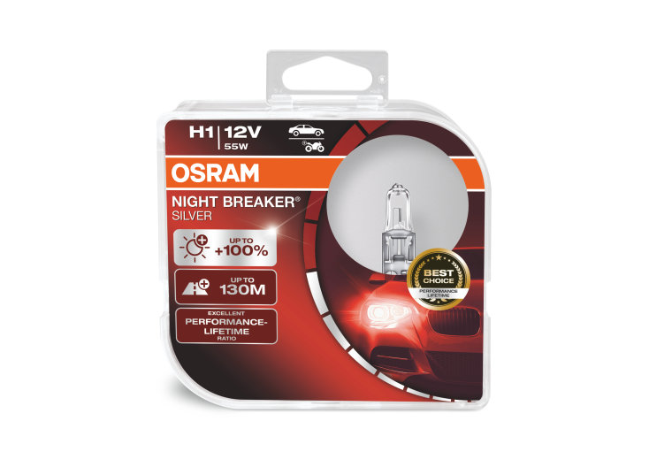 Halogen bulb OSRAM NIGHT BREAKER SILVER 12V H7 55W
