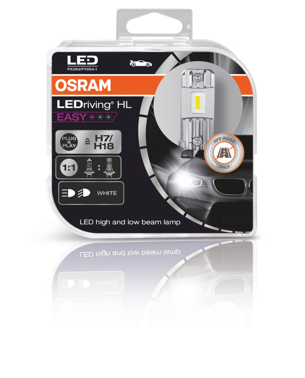 2x ampoules H7 LED OSRAM INTENSE LEDriving HL 64210DWINT-2HFB - Garantie 5  ans - France-Xenon