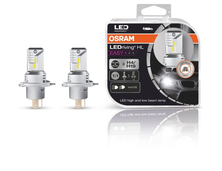 OSRAM LEDriving HL (Next Generation) LED H4, Twin Car Headlight Bulbs