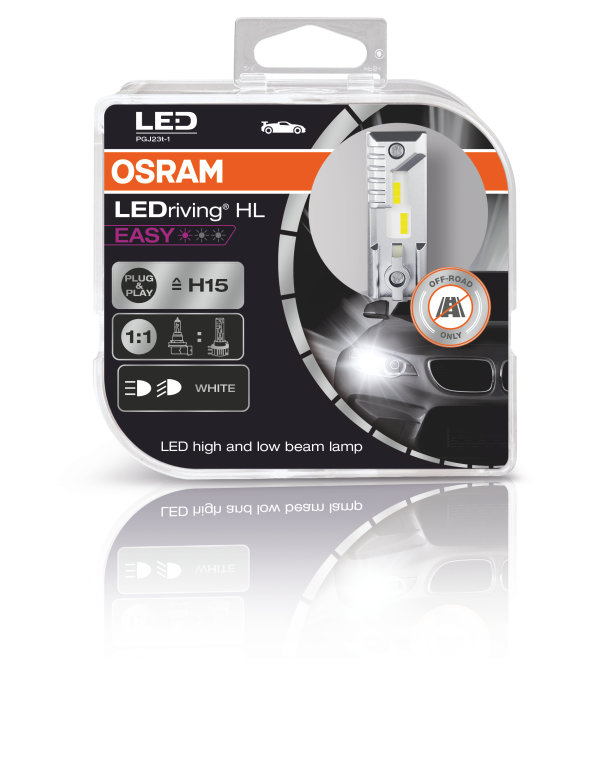 HS1 LED-Motorradlampe – LEDriving HLM Easy OSRAM – PX43t 12 V 5,5 W –  64185DWESY-01B – Einheit - France-Xenon