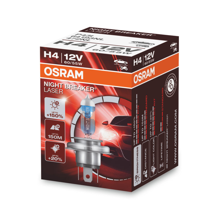 server Kredsløb Synes NIGHT BREAKER LASER H4 | OSRAM Automotive