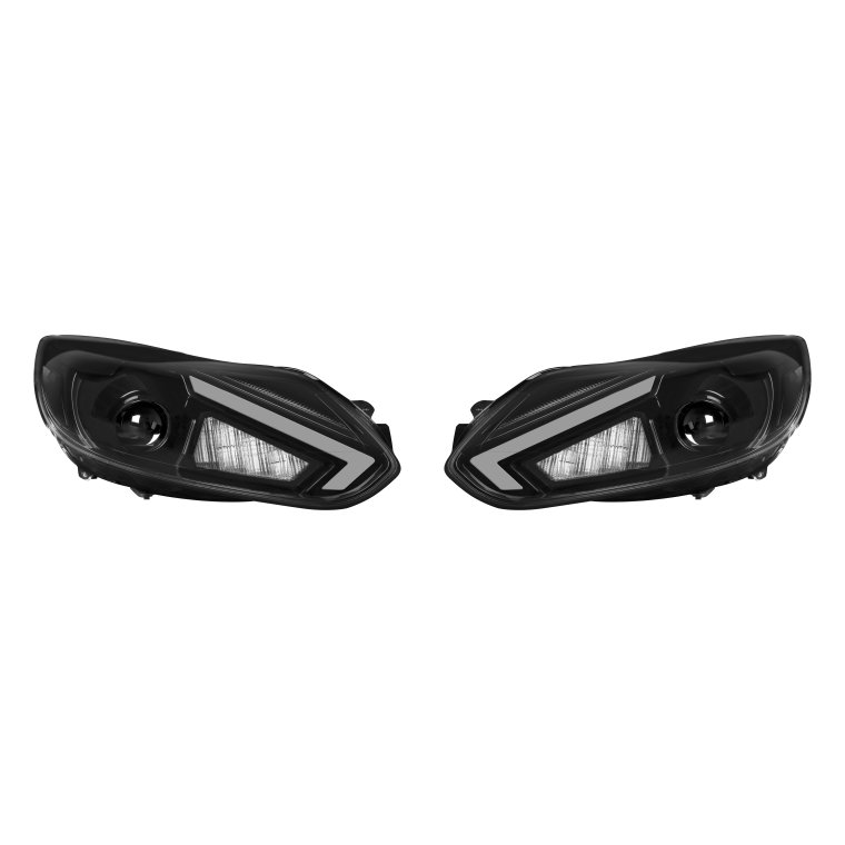 Lightbar Scheinwerfer für Ford Focus MK3 11-14 schwarz