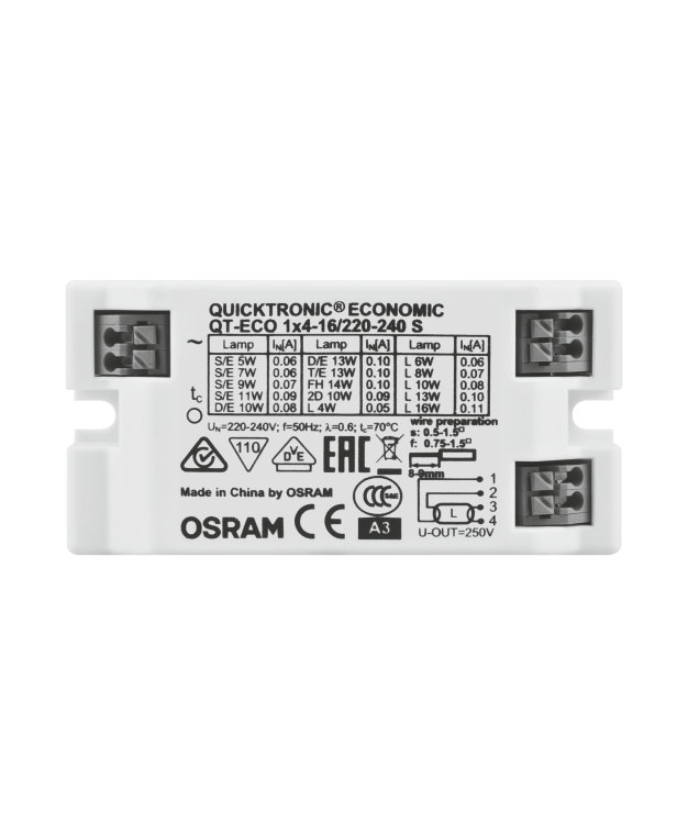 Osram Vorschaltgerät QT-ECO 1x18-21 220-240 S für Dulux T/E T5 D/E 