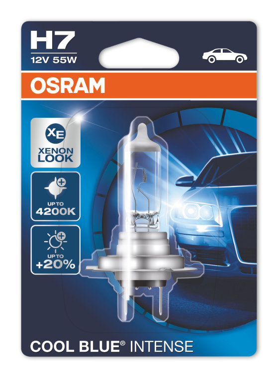 12V 55W Angebot7 Glühlampe OSRAM H7 Cool Blue Intense