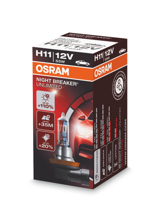 Osram Night Breaker H11 lamps