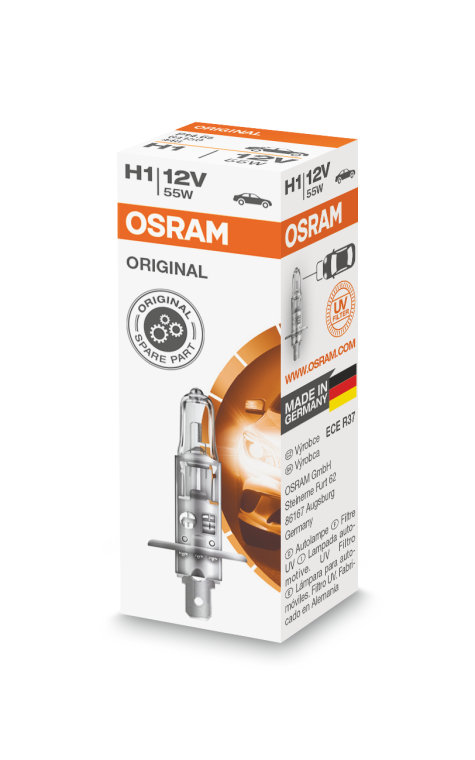 Osram H1 LED Headlight Bulbs 6000K Super White LEDriving HL (x2)  64150DWP-2HFB, H1 (448) 12V P14.5s