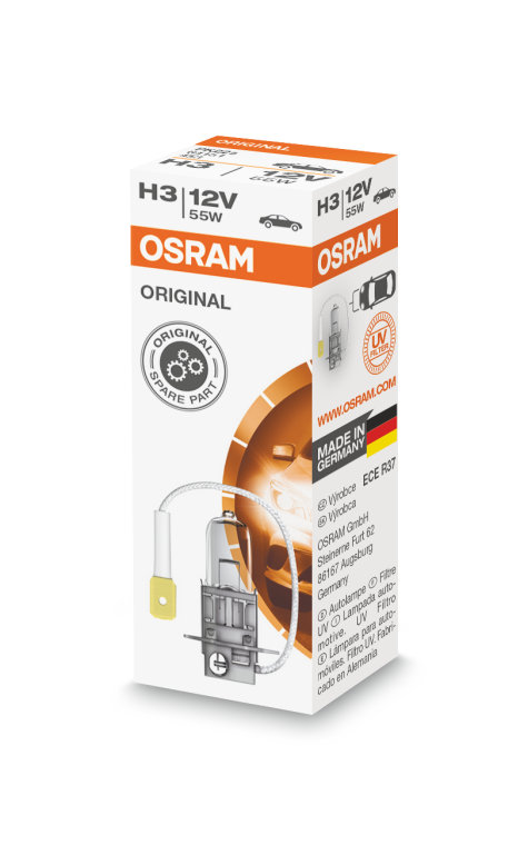 H3 Osram, 12V 55W PK22S NL, Night Breaker Laser