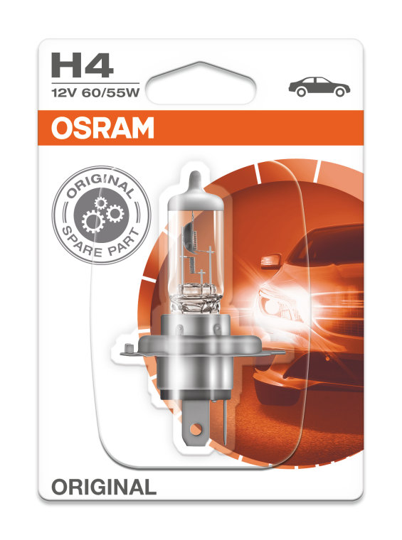2x H4 OSRAM Original Line OEM 64193-01B Halogenlampe Autolampe Blister Box Set 