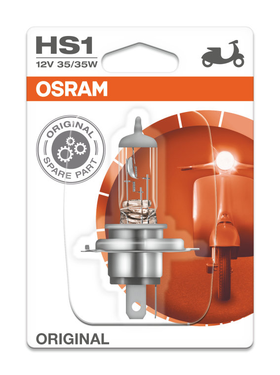 Osram Rallye HS1 Halogen 62185RL Exterior Headlight Bulb (12V, 45/40W)  Silver for Motorcyles : : Car & Motorbike