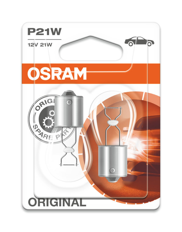 10x p21w OSRAM baw9s 12v 21w lámpara pera Amber halogen Blink frena luz trasera AW 